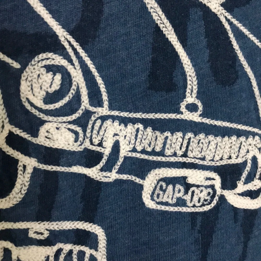 3/$20 BabyGap Boys Tee With Embroidered Cars - Picture 2 of 5